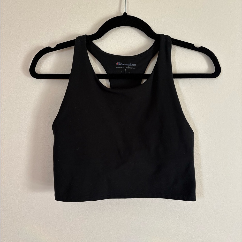 Champion Black Athletic Crop Top